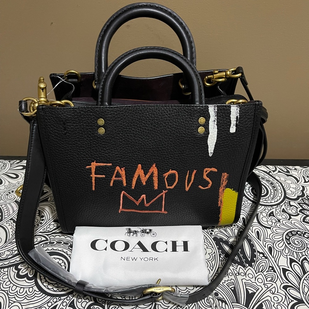 NWT Coach x Basquiat Rogue 25